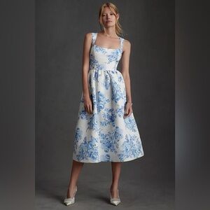 Sachin & Babi x Anthropologie Blaine Taffeta Midi Dress, NWOT, size 16